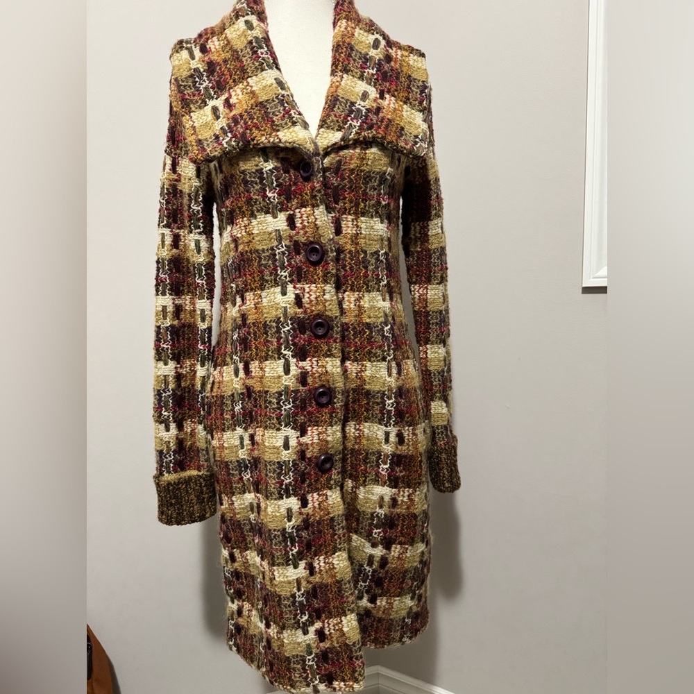 Anthropologie Charlie & Robin Knit Long Cardigan Coat New